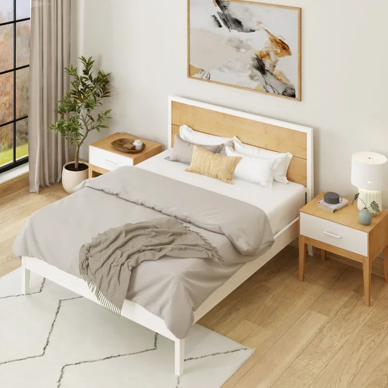 Plank and Beam 3 Piece Queen-Size Bedroom Set with 2 Nightstands