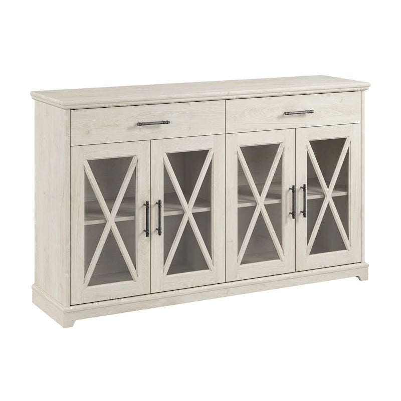 Lennox 60W Farmhouse TV Stand for 75 Inch TV by Bush Furniture