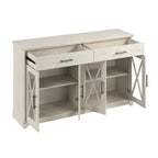 Lennox 60W Farmhouse TV Stand for 75 Inch TV by Bush Furniture