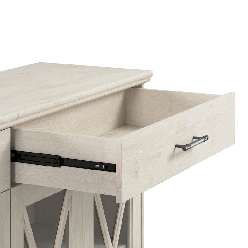 Lennox 60W Farmhouse TV Stand for 75 Inch TV by Bush Furniture