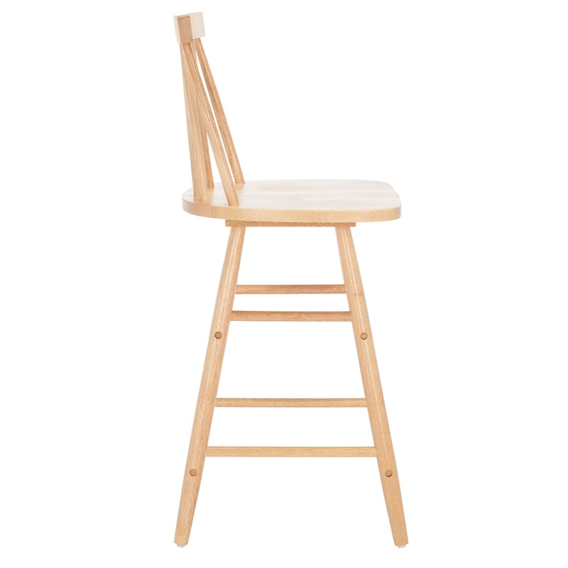 SAFAVIEH Nanie Wood 25-inch Counter Stool - 17 In. W x 17 In. D x 38 In. H - 17Wx17Dx38H