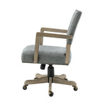 Taresa Modern Mid-Back Swivel Height Adjustable Task Chair with Nailhead Trim by HULALA HOME