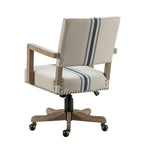 Taresa Modern Mid-Back Swivel Height Adjustable Task Chair with Nailhead Trim by HULALA HOME