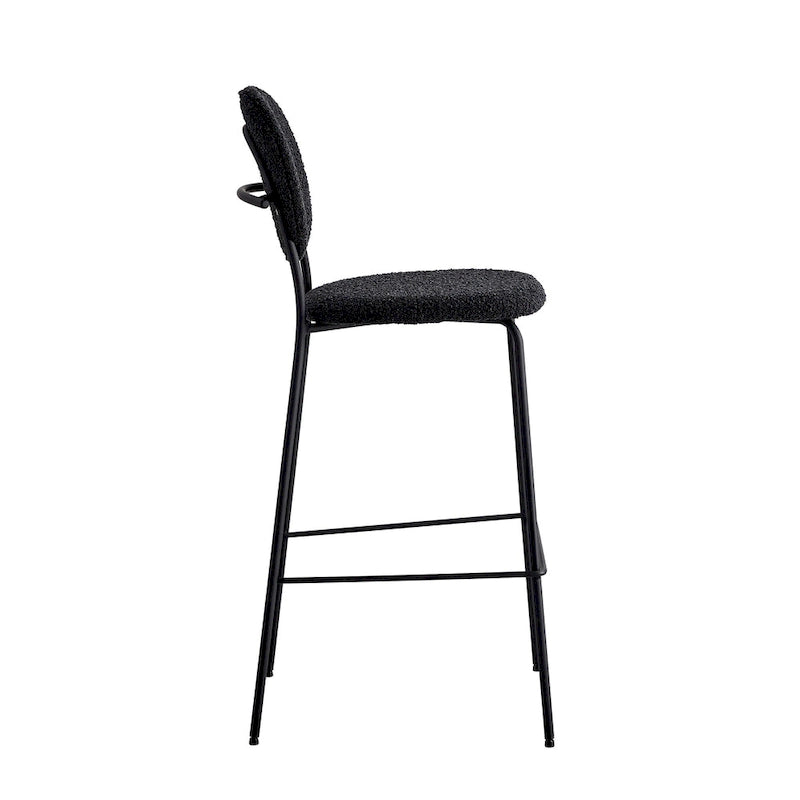 Carley Boucle Bar Height Stools (Set of 2)
