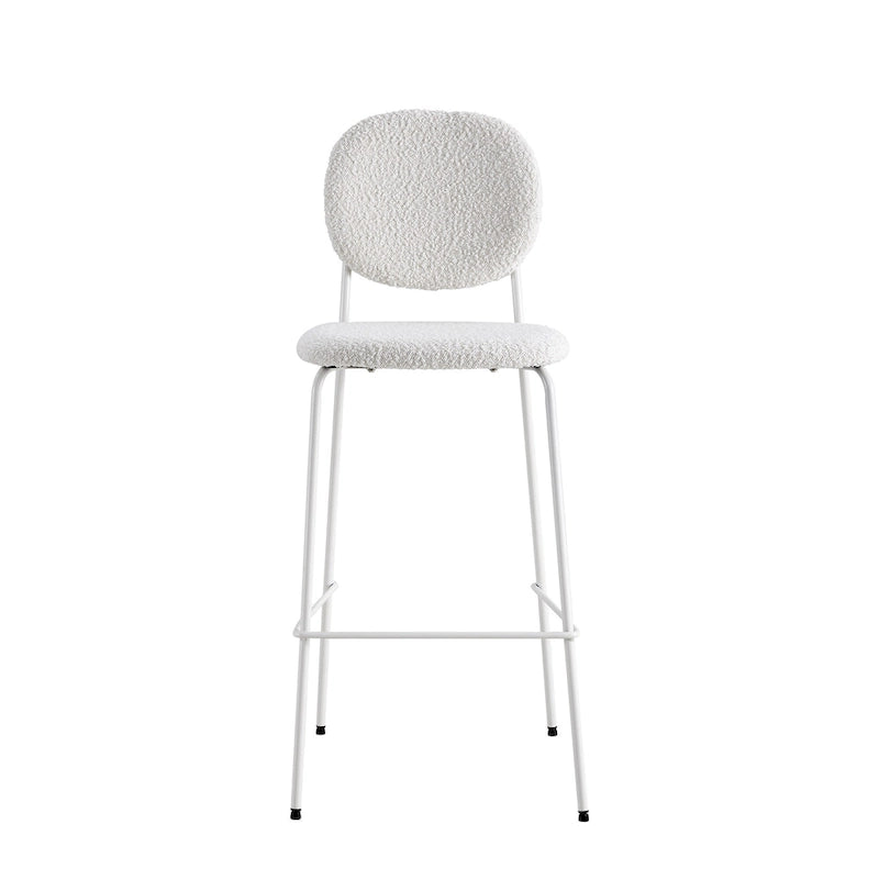 Carley Boucle Bar Height Stools (Set of 2)