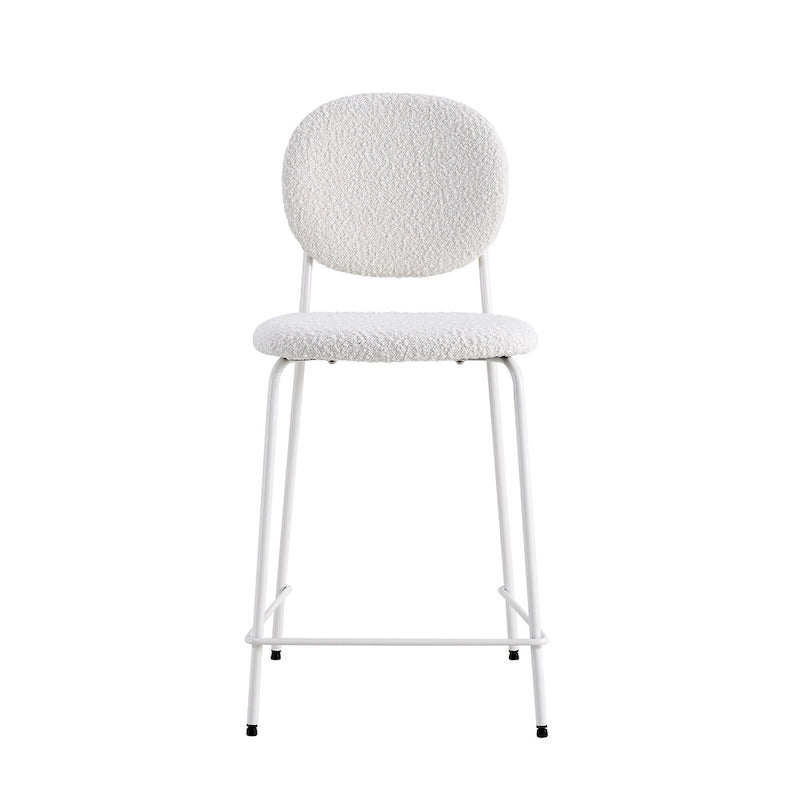 Carley Boucle Bar Height Stools (Set of 2)