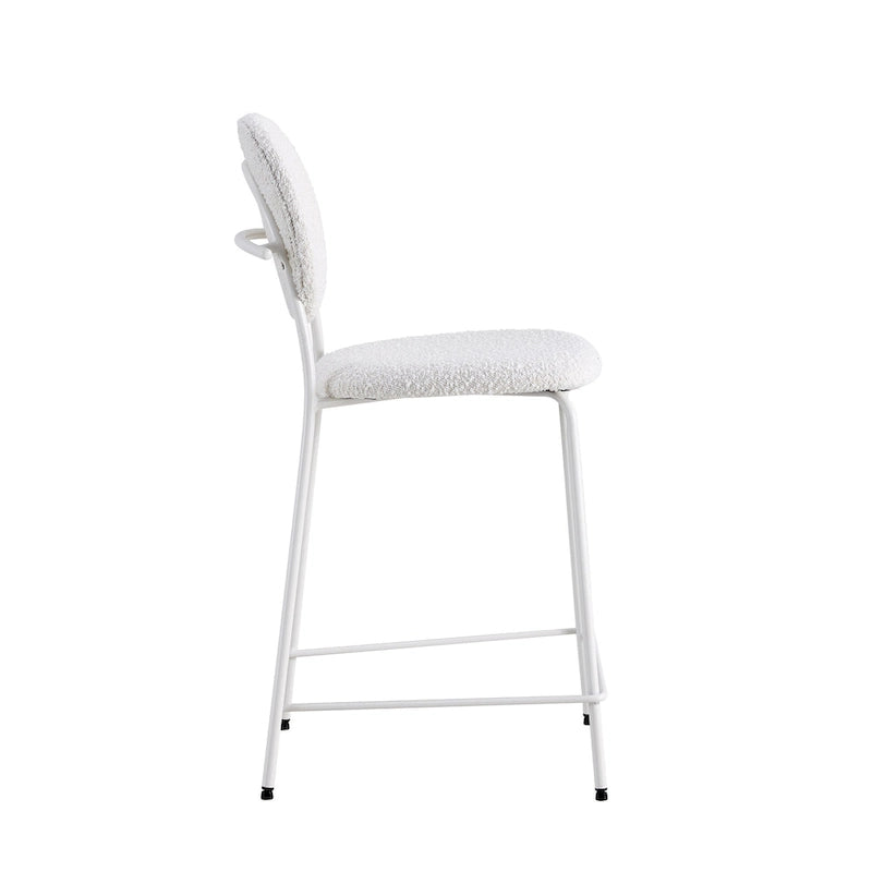 Carley Boucle Bar Height Stools (Set of 2)