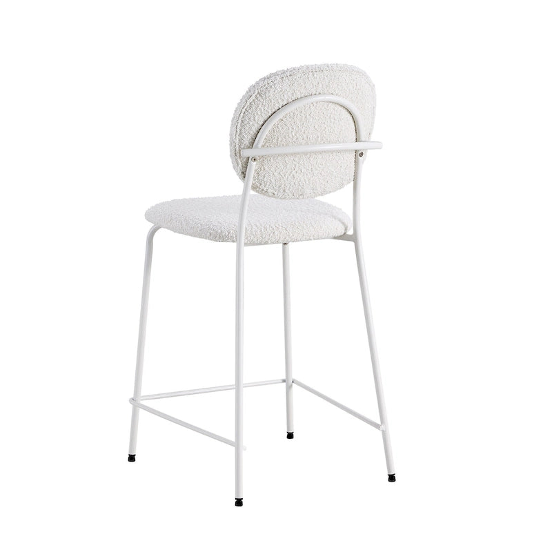 Carley Boucle Bar Height Stools (Set of 2)