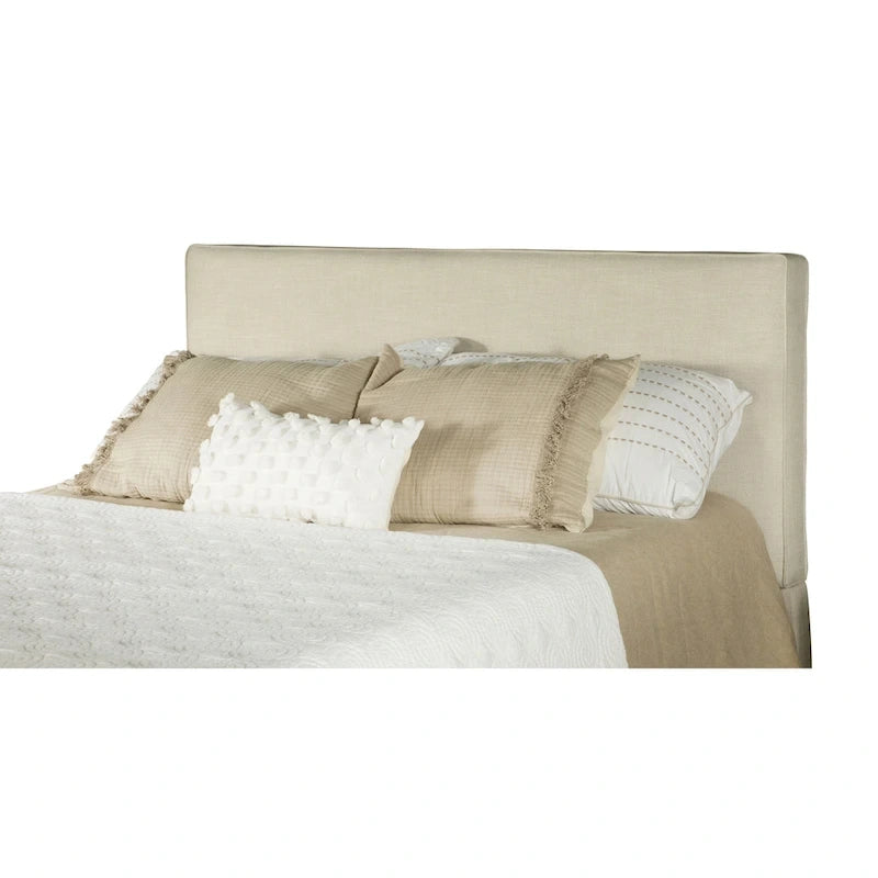 Gemma Sand Upholstered Headboard with Self-welt Details