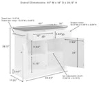 Crosley Shoreline Kitchen Island - 18d x 40W x 36.13h