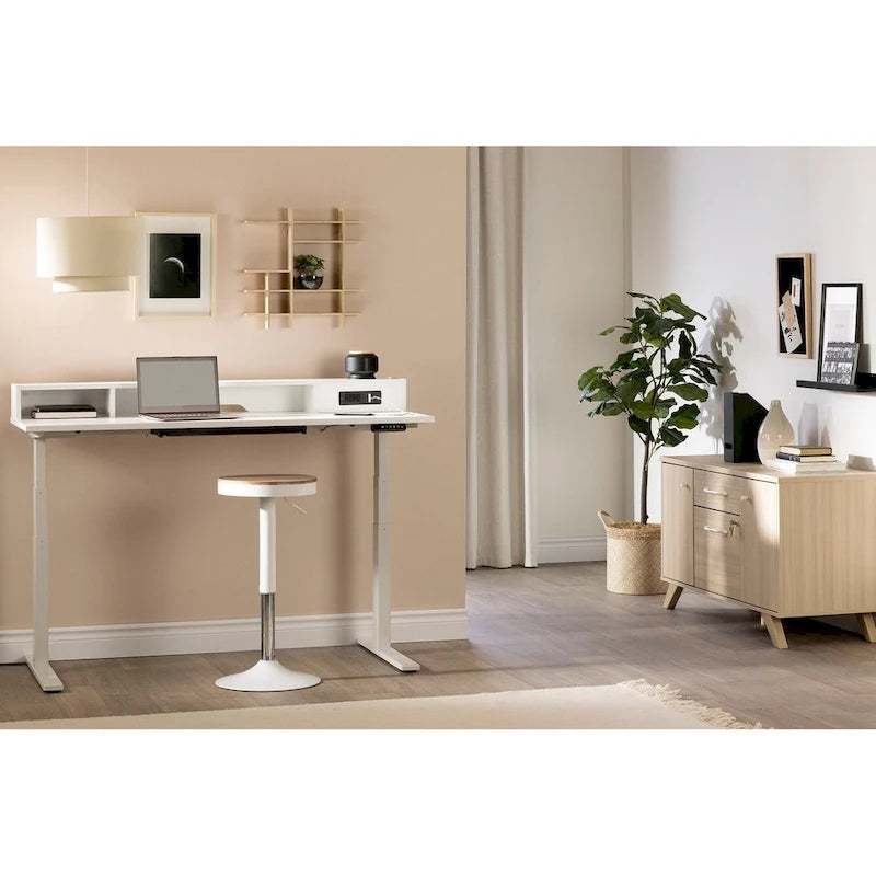 South Shore Helsy 2-drawer Credenza Cabinet with Doors