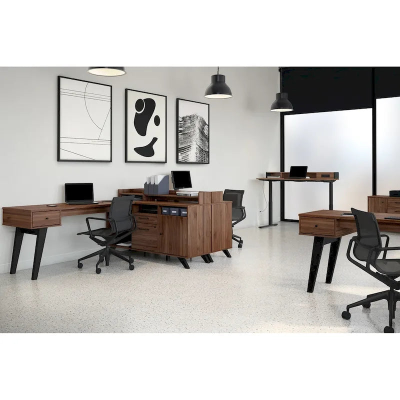 South Shore Helsy 2-drawer Credenza Cabinet with Doors