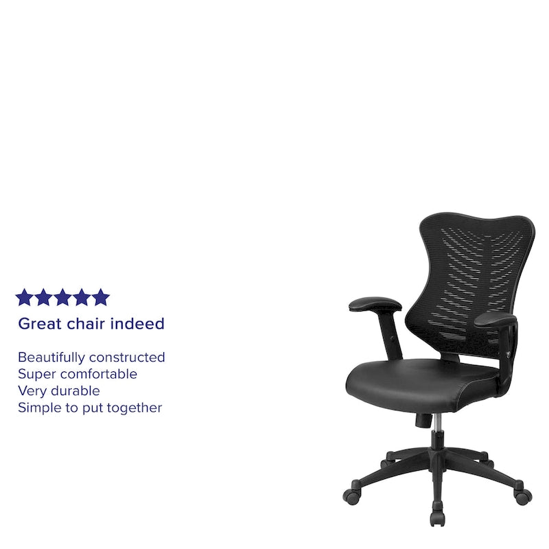 High Back Designer Executive Swivel Ergonomic Office Chair with Adjustable Arms