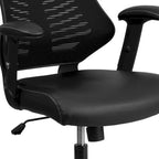 High Back Designer Executive Swivel Ergonomic Office Chair with Adjustable Arms