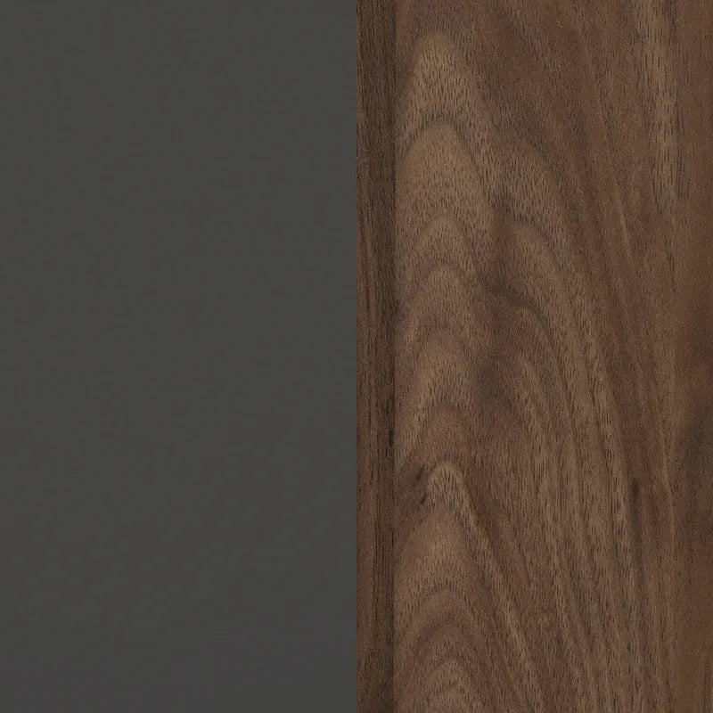 Olvyn 5-Drawer Chest, Natural Walnut and Charcoal