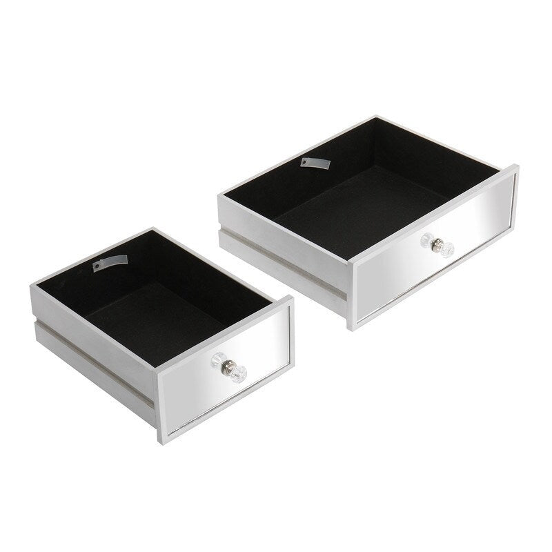 3-Drawers Mirror Table Dressing Table Console Table