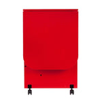 SEI Furniture Eastwick Farmhouse Red Foldable Rolling Sewing Table/ Craft Station