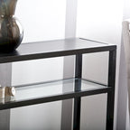 SEI Furniture Baldrick Modern 50 Long Console Table with Shelf