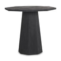 Maxine Dark Brown Solid Wood Hexagonal Foyer Table