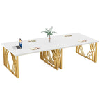 55 inch Modern White Computer Desk