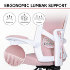 Office Chair With Foot Rest Ergonomic Swivel Mesh Task Office Chair