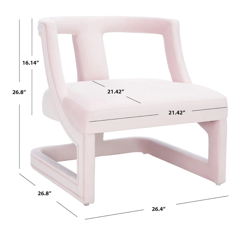 SAFAVIEH Emelie Accent Chair - 27 W x 27 D x 27 H - 26Wx27Dx27H