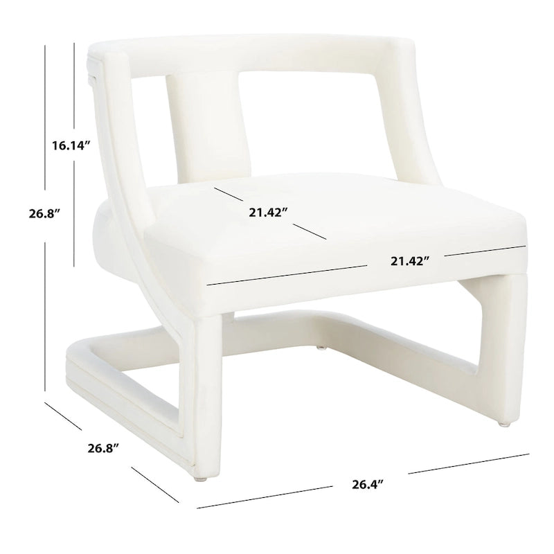 SAFAVIEH Emelie Accent Chair - 27 W x 27 D x 27 H - 26Wx27Dx27H