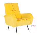 SAFAVIEH Senja Mid-Century Modern Retro Club Chair - 27.5 x 34.8 x 37 - 28Wx35Dx37H