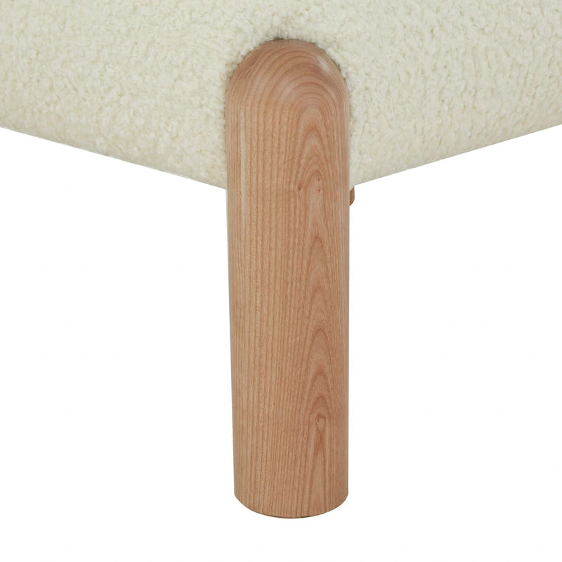 SAFAVIEH Couture Dineke Faux Shearling Accent Chair - 26 In. W x 26 In. D x 28 In. H - 26Wx26Dx28H