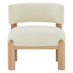 SAFAVIEH Couture Dineke Faux Shearling Accent Chair - 26 In. W x 26 In. D x 28 In. H - 26Wx26Dx28H