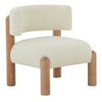 SAFAVIEH Couture Dineke Faux Shearling Accent Chair - 26 In. W x 26 In. D x 28 In. H - 26Wx26Dx28H