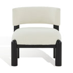 SAFAVIEH Couture Dineke Faux Shearling Accent Chair - 26 In. W x 26 In. D x 28 In. H - 26Wx26Dx28H