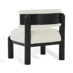 SAFAVIEH Couture Dineke Faux Shearling Accent Chair - 26 In. W x 26 In. D x 28 In. H - 26Wx26Dx28H