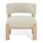 SAFAVIEH Couture Dineke Faux Shearling Accent Chair - 26 In. W x 26 In. D x 28 In. H - 26Wx26Dx28H