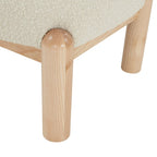 SAFAVIEH Couture Dineke Faux Shearling Accent Chair - 26 In. W x 26 In. D x 28 In. H - 26Wx26Dx28H