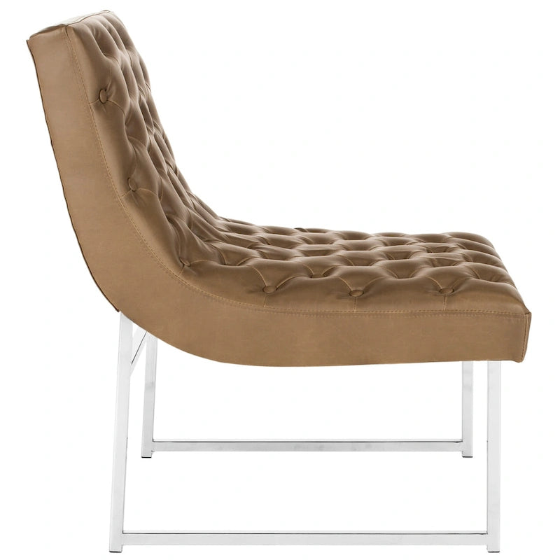 SAFAVIEH Jerilynn Mid-Century Modern Hadley Tufted Club Chair - 25Wx30Dx32H