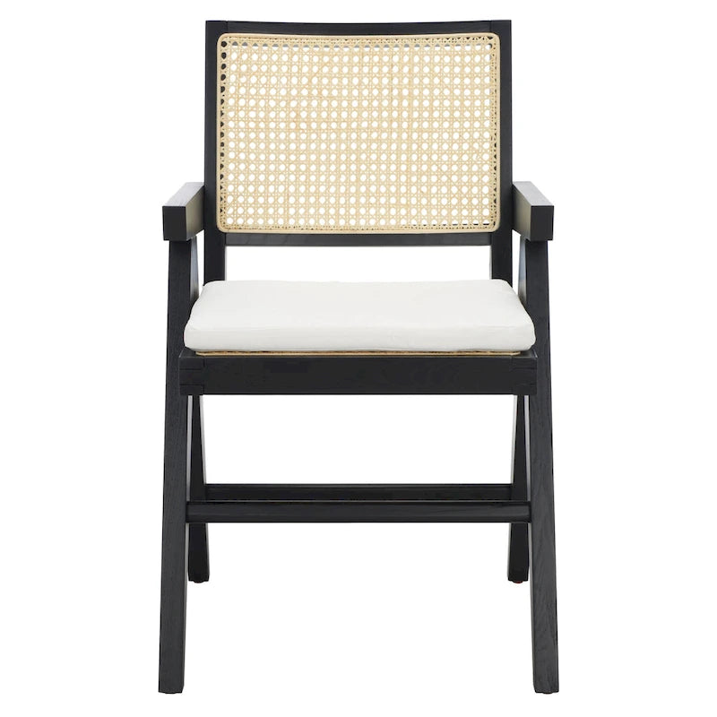 SAFAVIEH Couture Maiju Rattan Arm Chair - 21 In. W x 23 In. D x 34 In. H - 21Wx23Dx34H