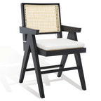 SAFAVIEH Couture Maiju Rattan Arm Chair - 21 In. W x 23 In. D x 34 In. H - 21Wx23Dx34H