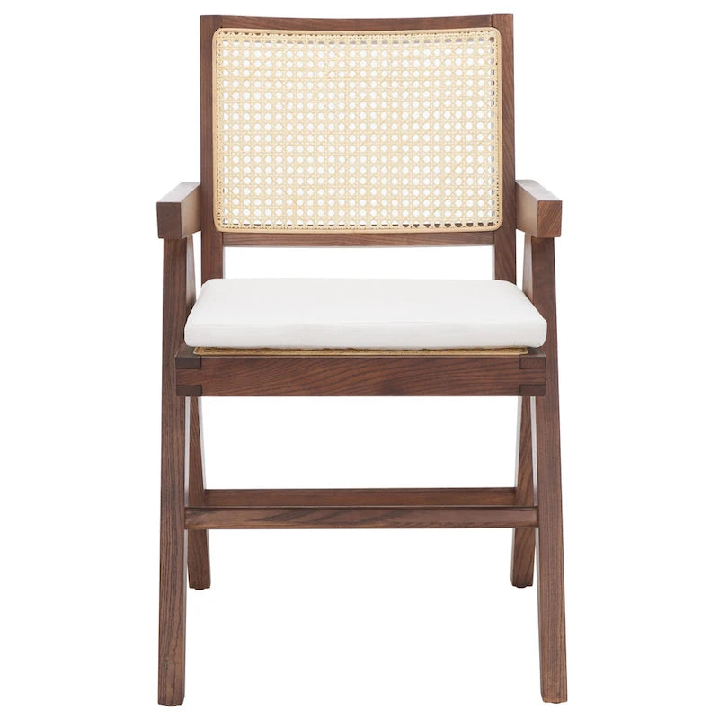 SAFAVIEH Couture Maiju Rattan Arm Chair - 21 In. W x 23 In. D x 34 In. H - 21Wx23Dx34H