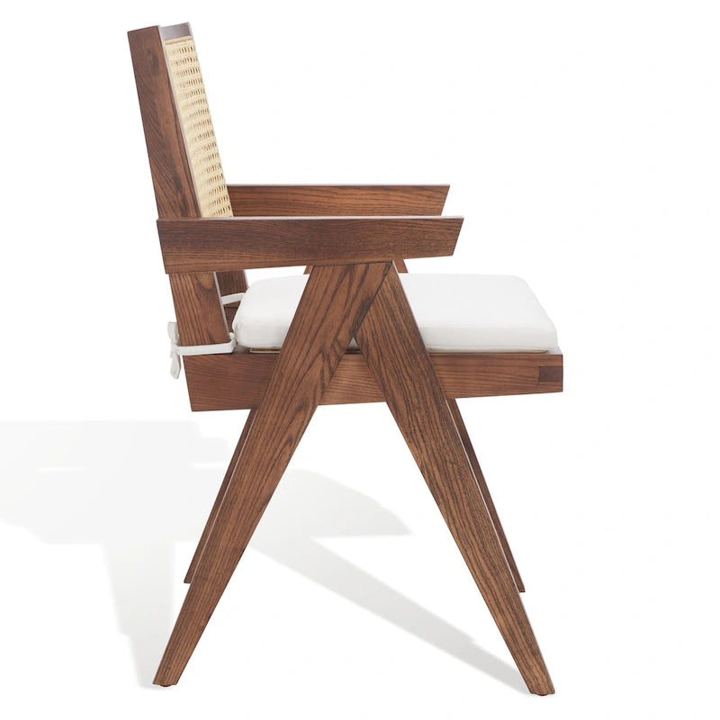 SAFAVIEH Couture Maiju Rattan Arm Chair - 21 In. W x 23 In. D x 34 In. H - 21Wx23Dx34H