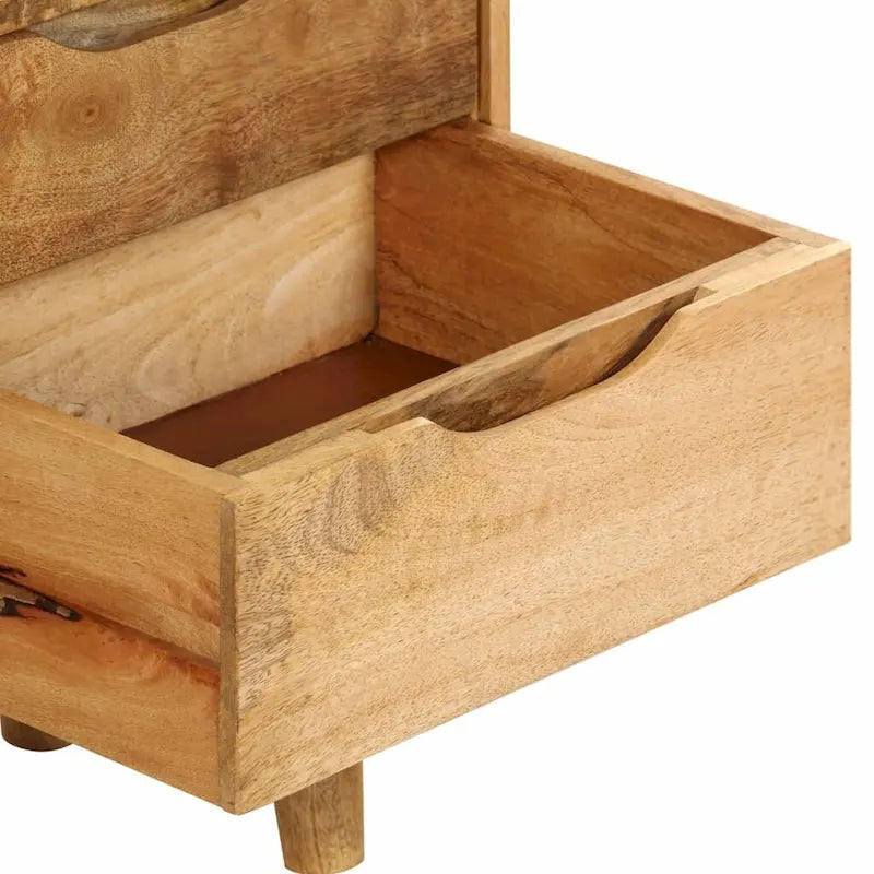 Bedside Table — Solid Mango Wood — 15.7 x 11.8 x 23.4
