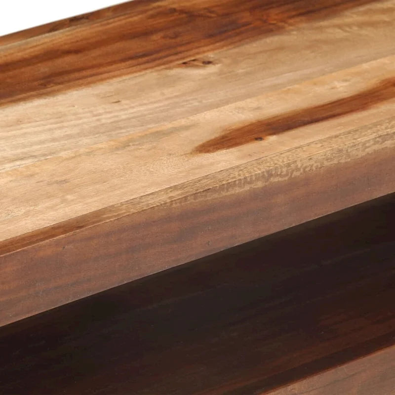 vidaXL TV Stand 47.2x11.8x15.7 Solid Wood with Finish