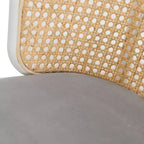 Bar Stools (White Powder-Coated Steel Frame) — Set of 2 (Model: 37)