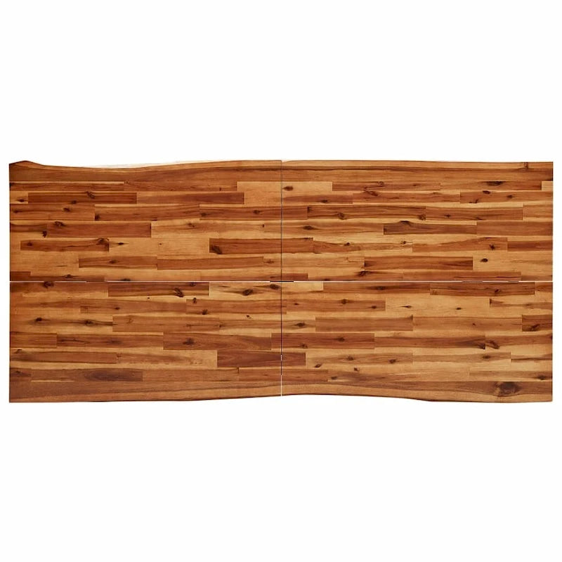 vidaXL Dining Table with Live Edge 78.7x35.4x29.5 Solid Wood Acacia