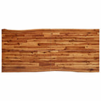 vidaXL Dining Table with Live Edge 78.7x35.4x29.5 Solid Wood Acacia