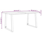 vidaXL Dining Table with Live Edge 78.7x35.4x29.5 Solid Wood Acacia