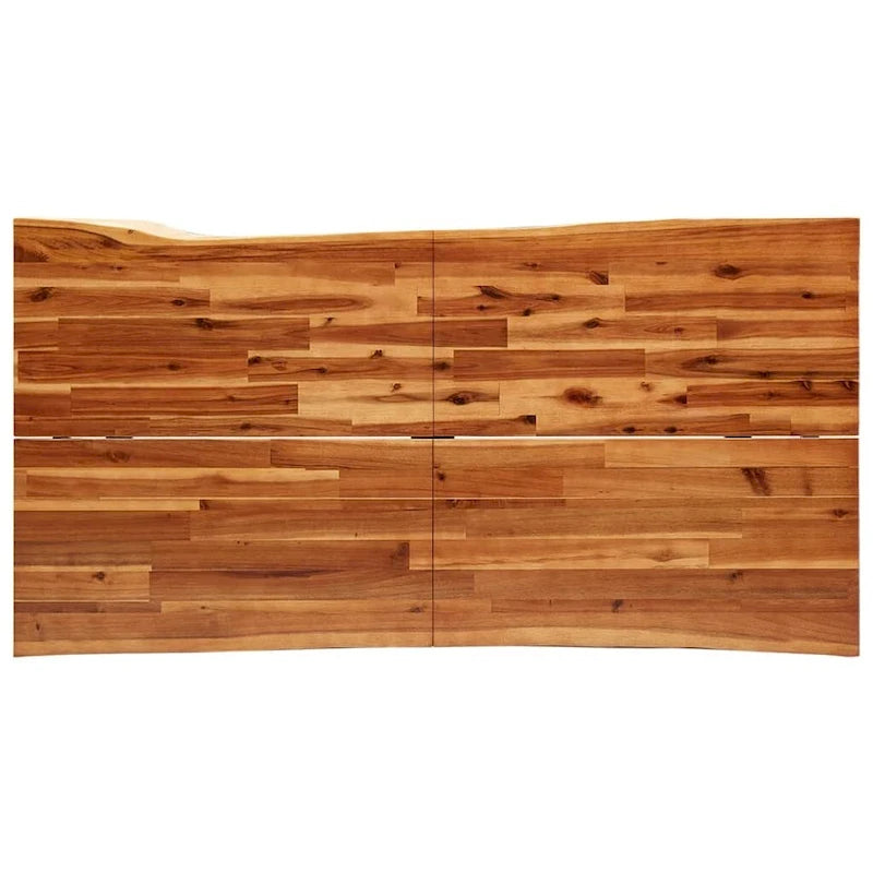 vidaXL Dining Table with Live Edge 78.7x35.4x29.5 Solid Wood Acacia