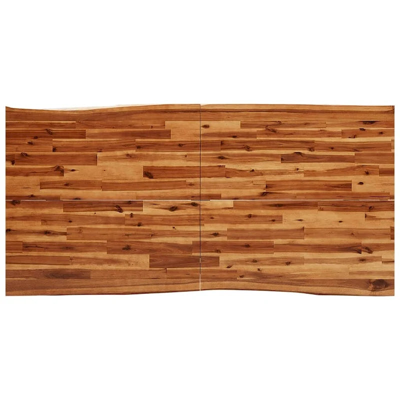 vidaXL Dining Table with Live Edge 78.7x35.4x29.5 Solid Wood Acacia