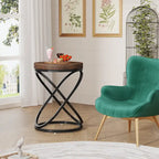 19.68 Inches Round End Side Table Nightstands for Living Room