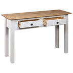 vidaXL Console Table Entryway Table Side Table Solid Pine Wood Panama Range - 43.3 x 15.7 x 28.3